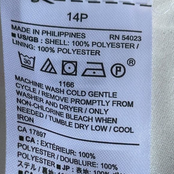 NWT Banana Republic‎ Double Ruffle Floral Sleeveless Dress Size 14P - Picture 7 of 8